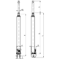 Гидроцилиндрсо встроенным насосом 8т двухплунжерный (620-1110мм) СОРОКИН 3.718