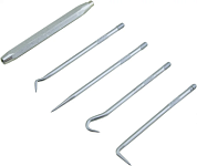 Набор крючков для демонтажа сальников и уплотнителей, 5 предметов, ZIPMEND