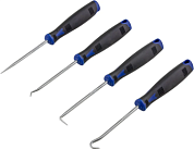 Набор крючков для демонтажа сальников и уплотнителей, 4 предмета