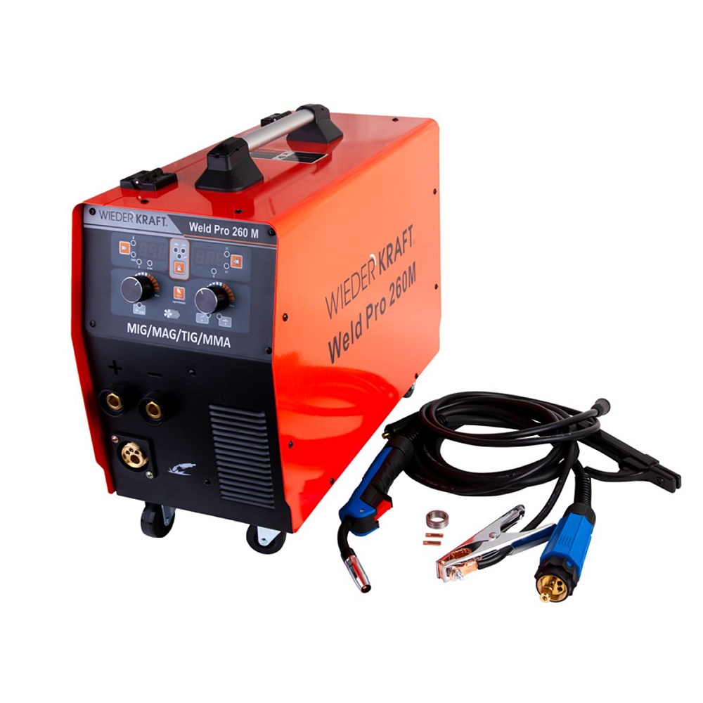 Weld Pro 260M Сварочный аппарат инверторный 260A, 220В MIG/MAG/MMA/Lift TIG с горелкой 24KD