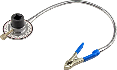 Угломер (шкала доворотная) с зажимом, 0–360°град., 1/2DR