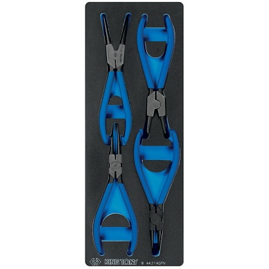 KING TONY Набор съемников стопорных колец, ложемент, 4 предмета KING TONY 9-44214GPV