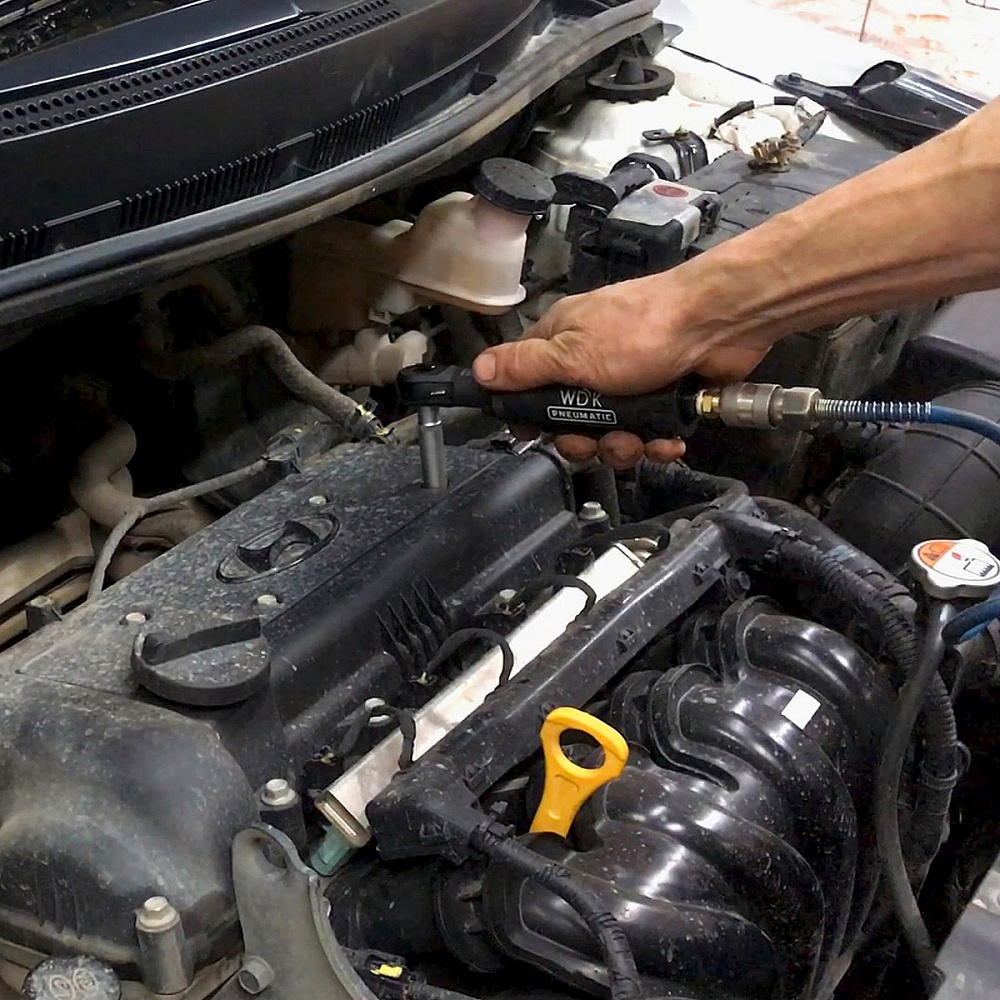 WDK-21215 Пневматическая трещотка 1/4", 55 Нм, усиленная