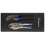 Набор шарнирно-губцевого инструмента, 2 предмета в ложементе для тележки NORDBERG 405002T