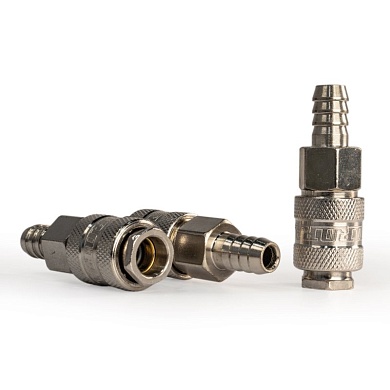 Штуцер мама ёлка d.12мм F, никелированная сталь, 50шт