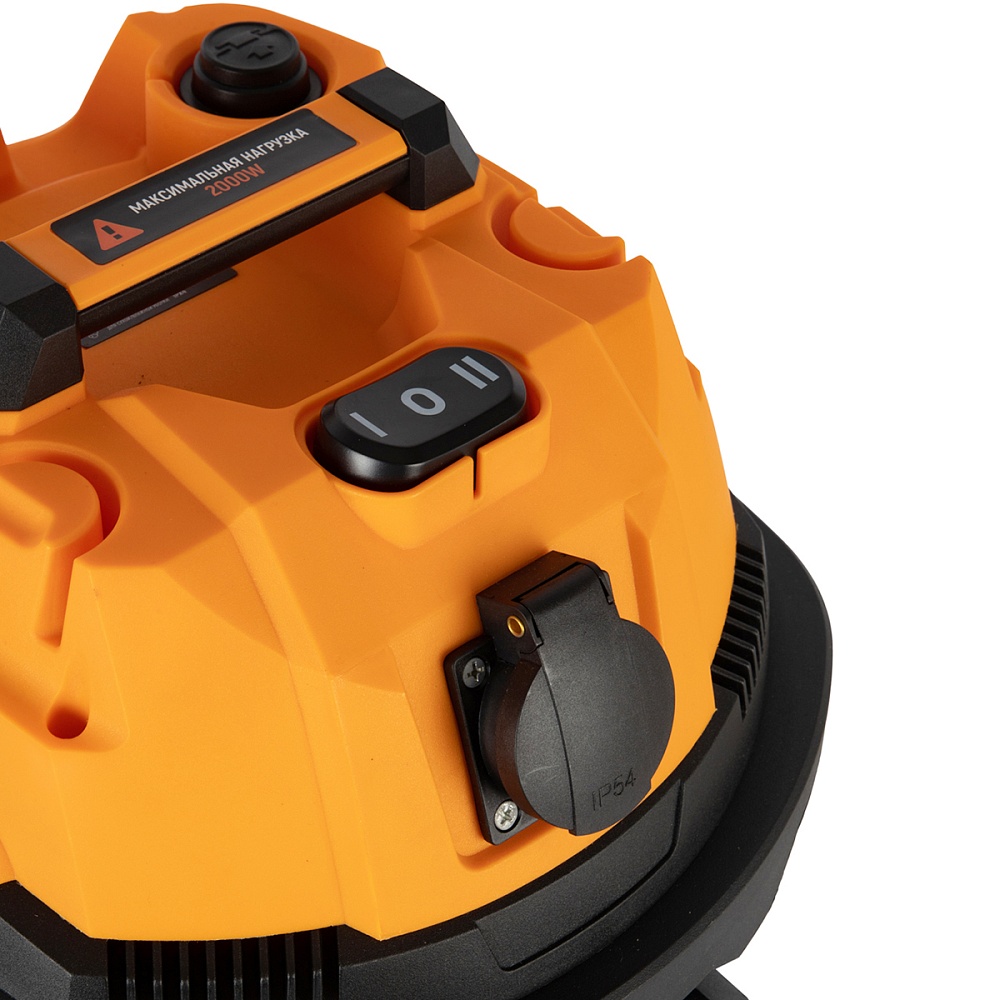 WDK-DUSTER L Промышленный пылесос 1600W/20L с подключением электроинструмента
