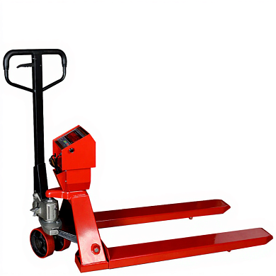 Гидравлическая тележка CPW 20 RAKUDA с весами, г/п 2000 кг, ролики п/у, колёса п/у (VILS)