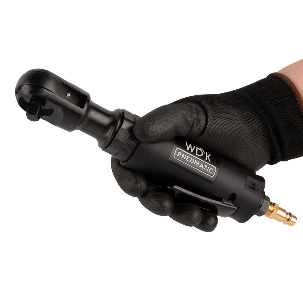 WDK-21345 Пневматическая трещотка 3/8”, 108 Нм, усиленная