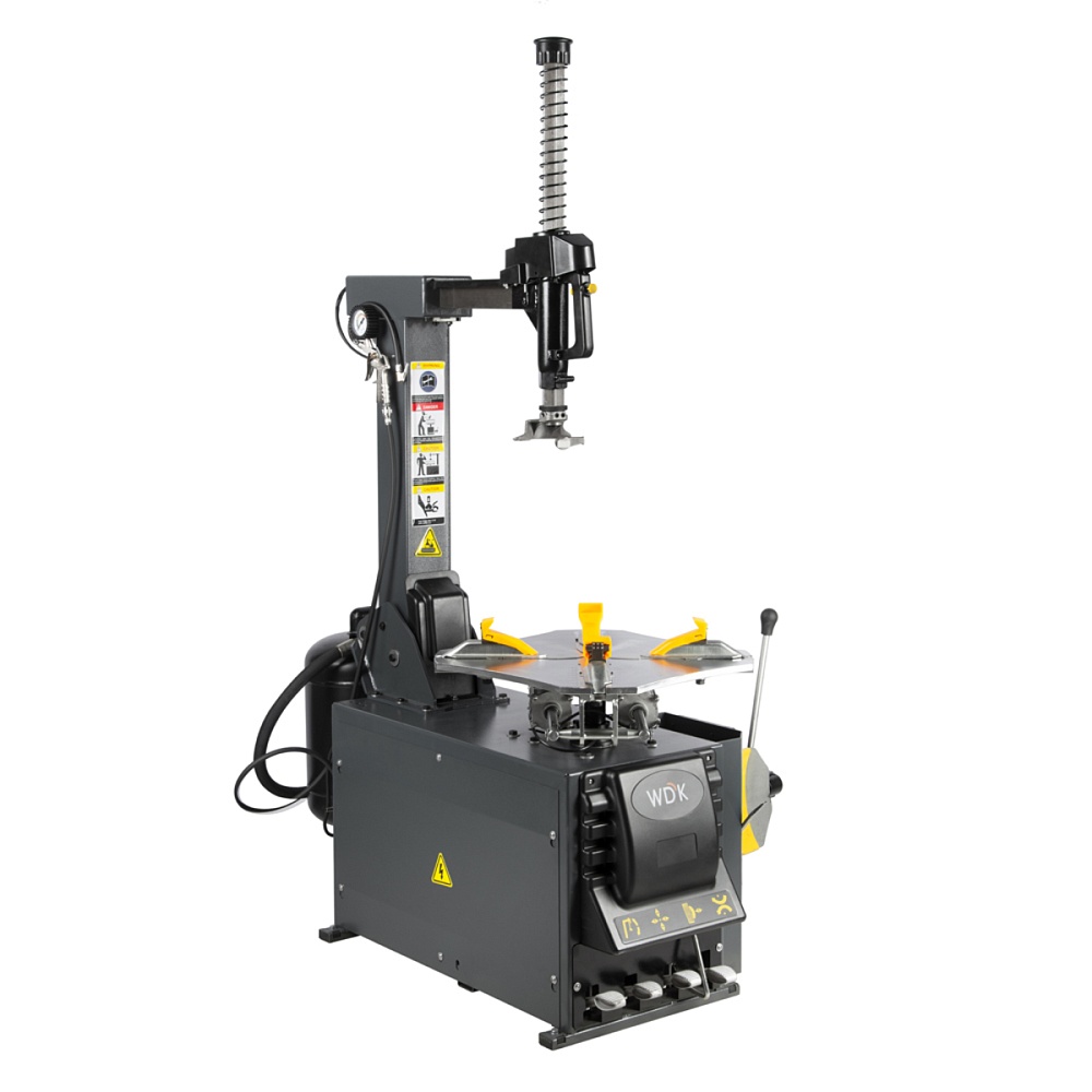 WDK-709222 Автоматический шиномонтажный станок со взрывной накачкой колес. Захват 10"-24" Wiederkraft