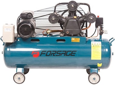 Компрессор Forsage F-TB290-150(380V) 100л 3-х поршневой с ременным приводом (3.0кВт, ресивер 100л, 360л/м.