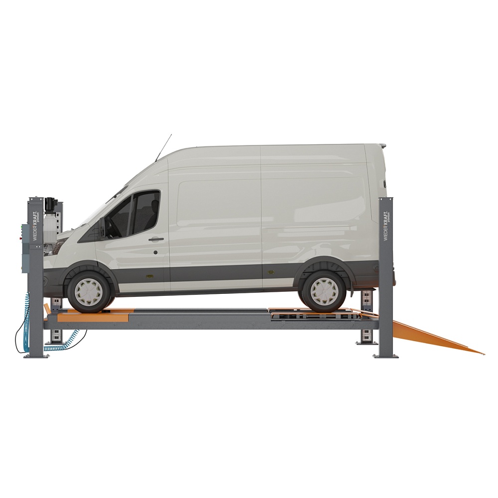 WiederKraft WDK-545 Четырехстоечный автомобильный подъемник г/п 5 тонн под сход-развал