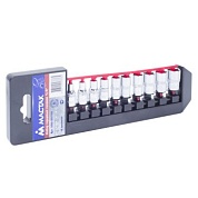 Набор торцевых головок 1/4, 4-13 мм, 10 предметов МАСТАК 000-2010H