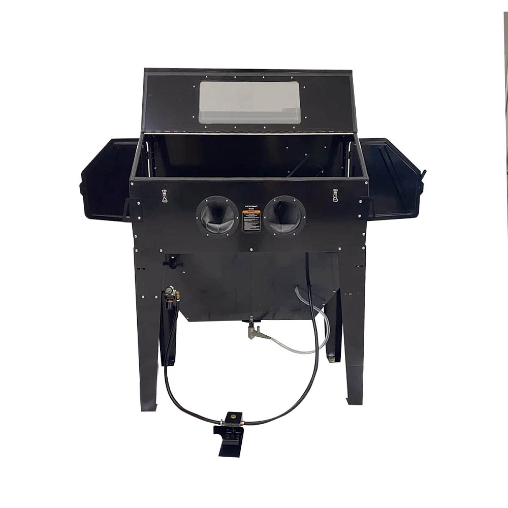 WDK-83421 Пескоструйная камера для очистки деталей от ржавчины и краски, ёмкость 420л. Wiederkraft