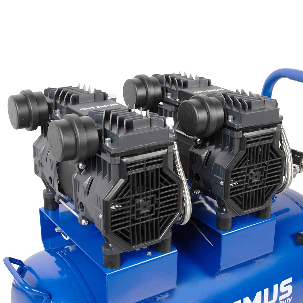 OPT-305044 Компрессор поршневой безмасляный, ресивер 50 л, 440 л/мин, 2650 об/мин, 3 КВт OPTIMUS