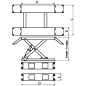 Подъёмник ножничный для шиномонтажа 3т, 380V (120-1000мм) СОРОКИН